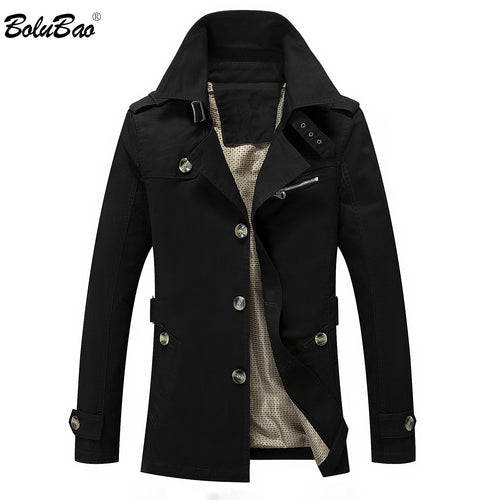 Men's Slim Fit Trench Coat