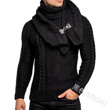 Load image into Gallery viewer, Men&#39;s Knit Sweater+Scarf Set