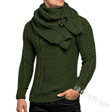 Load image into Gallery viewer, Men&#39;s Knit Sweater+Scarf Set