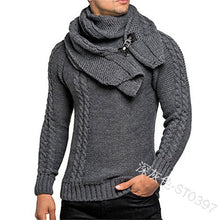 Load image into Gallery viewer, Men&#39;s Knit Sweater+Scarf Set