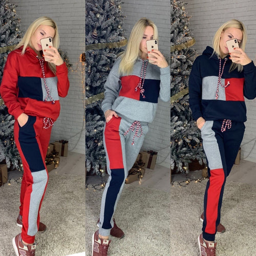 2Pcs Ladies Hoodie/ Sweatpants