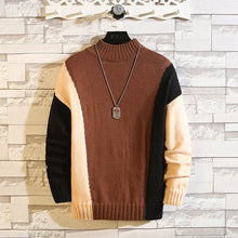 Load image into Gallery viewer, Men&#39;s Color Block Pullover Sweater