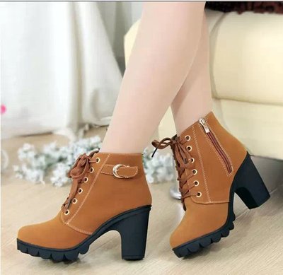 Ladies Heeled Utility Boots