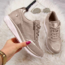 Load image into Gallery viewer, Ladies Shimmer Sneakers