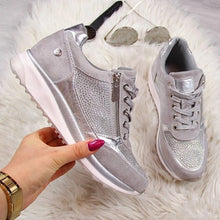 Load image into Gallery viewer, Ladies Shimmer Sneakers